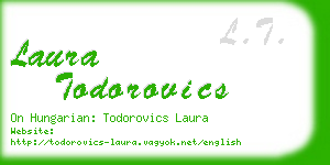 laura todorovics business card